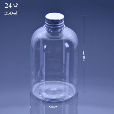 250ml Şeffaf PET Kişiselleştirilmiş Meyve Suyu Şişeleri