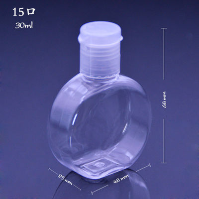 Şeffaf 15 Port PET 30ml Antibakteriyel El Jeli Büyük Şişe