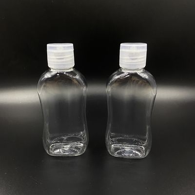 Düz 75ml Tek Kullanımlık Vidalı Kapaklı Taşınabilir El Temizleyici Şişe